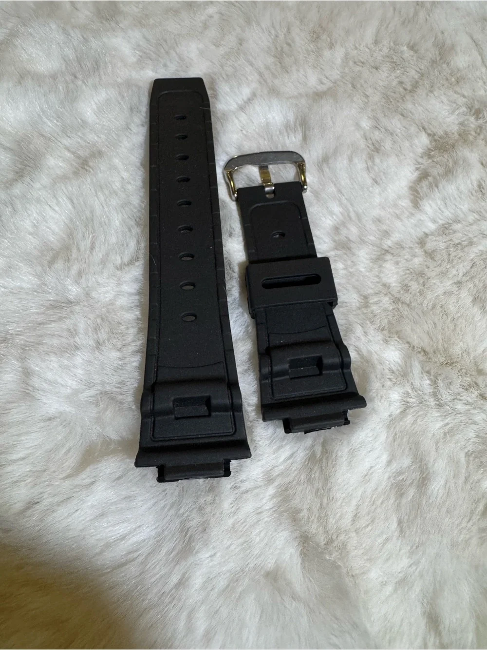 Black Rubber Casio G shock wristband replacement GA-100, GA-110, DW–6900